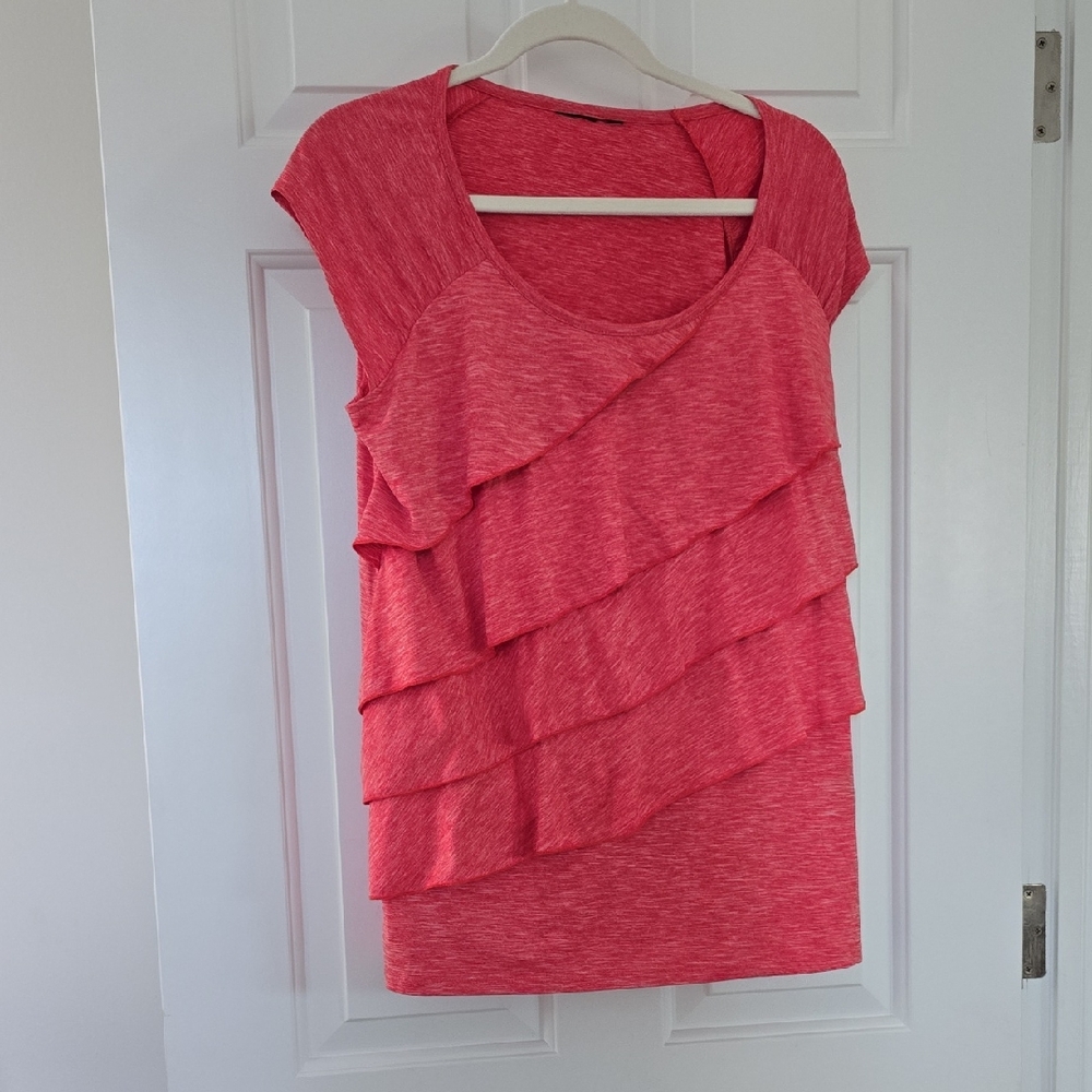 Rafaella: Red Layered Blouse